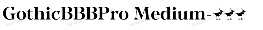 GothicBBBPro Medium字体转换